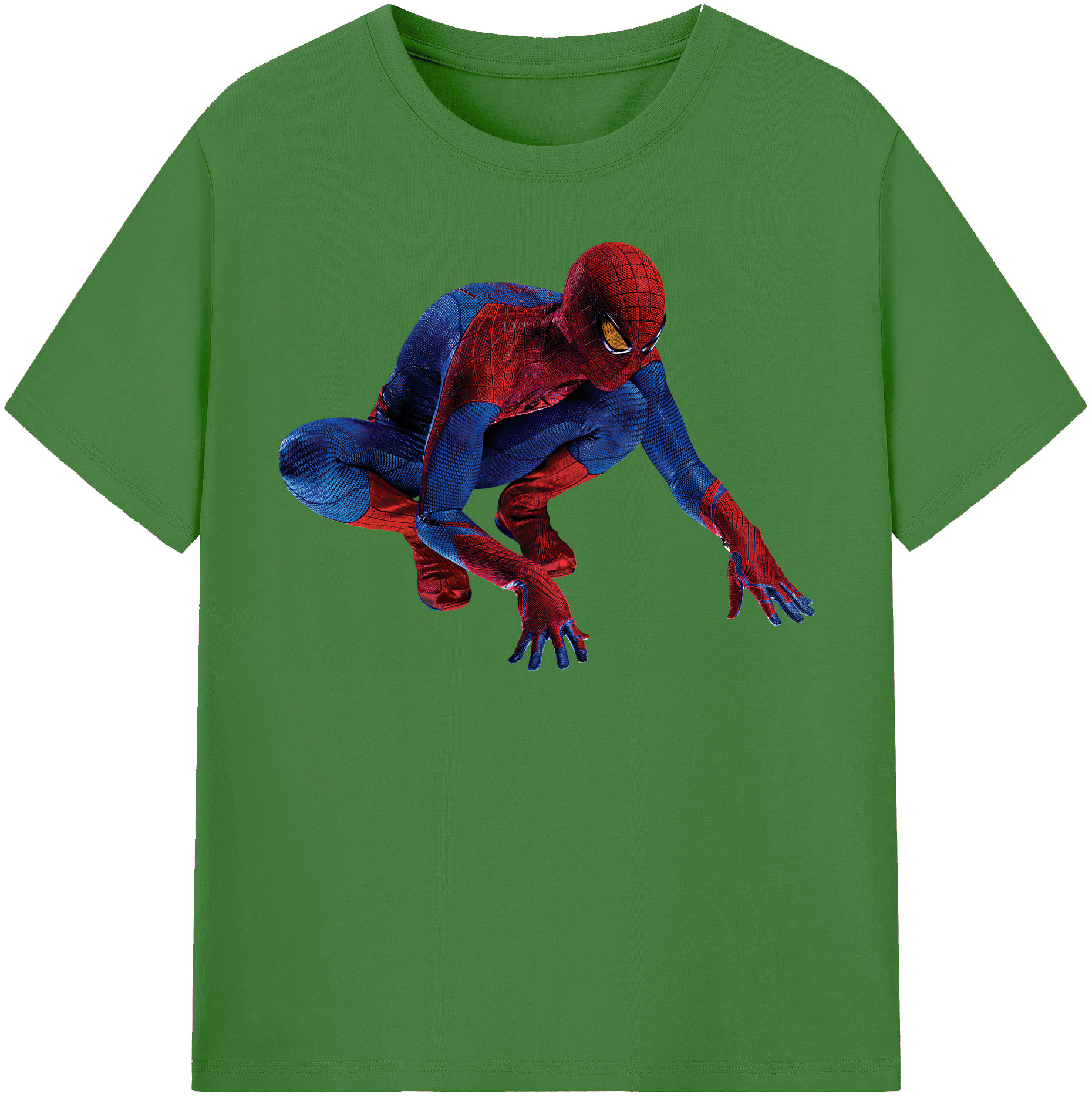 （画像用） Spider Man スパイダーマン レディースカジュアルプリントTシャツ（綿100％）